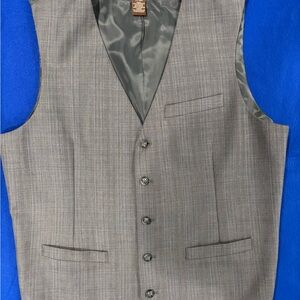 Perry Ellis Men's Charcoal Gray Suit Vest